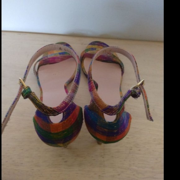 STUART WEITZMAN NUNAKED TINSEL HEELS - Picture 2 of 6